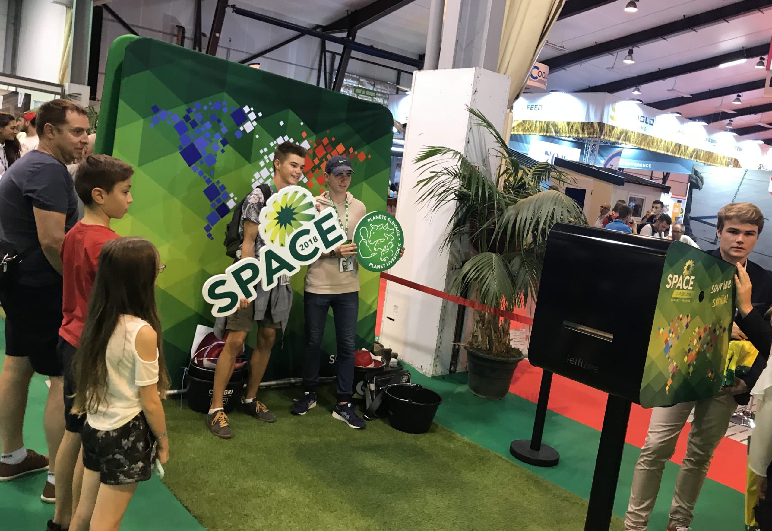 Animation photocall et borne photo personnalisée au salon du SPACE 2018 à Rennes