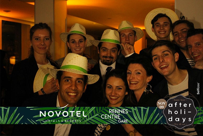 Soirée after holidays avec borne photo / photobooth à l'hôtel Novotel de Rennes