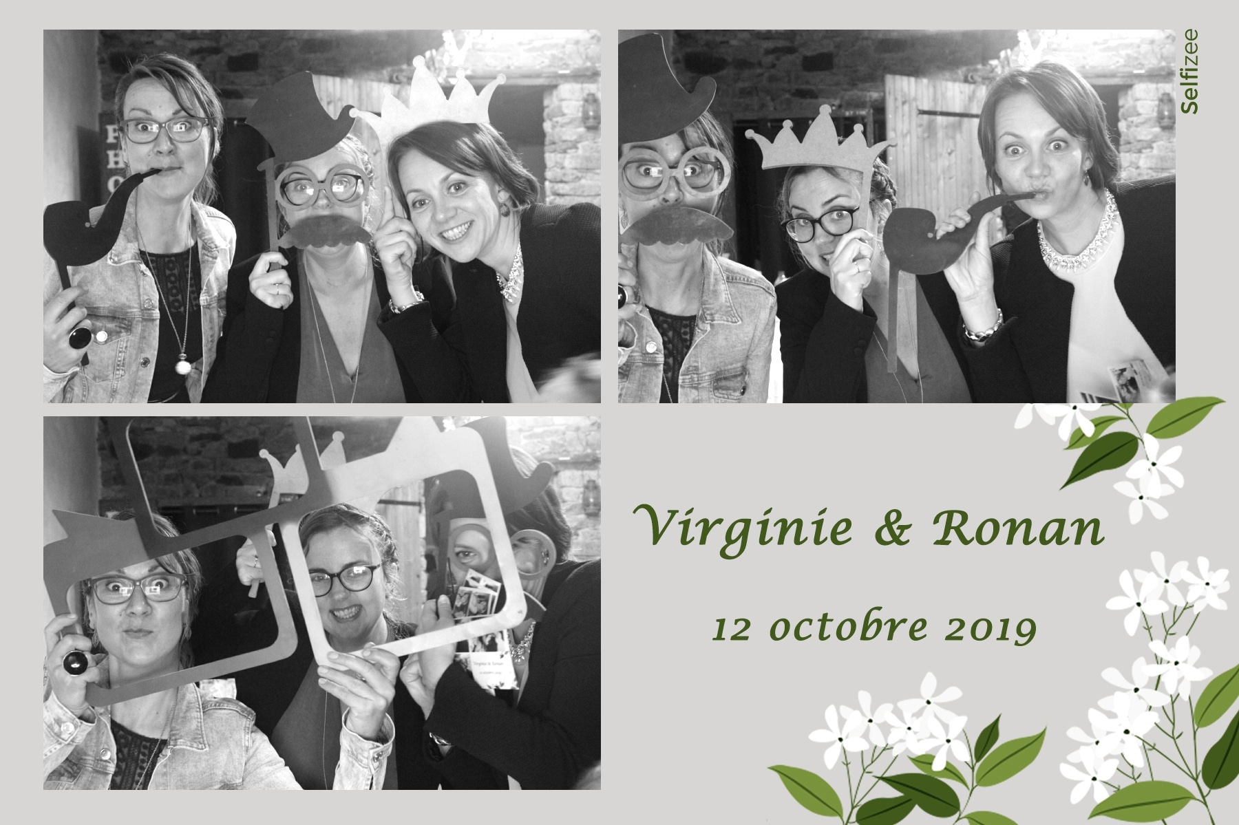 Selfie mariage à Concarneau avec photobooth à louer dans le Finistère pour animer mariage