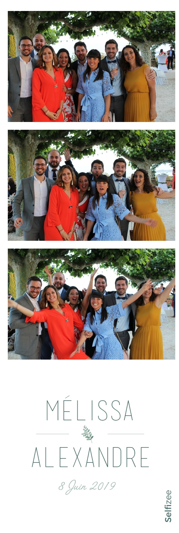 Album photo mariage avec photobooth connecté et impressions selfies - borne selfie à louer Toulon / Var pour animation fête mariage