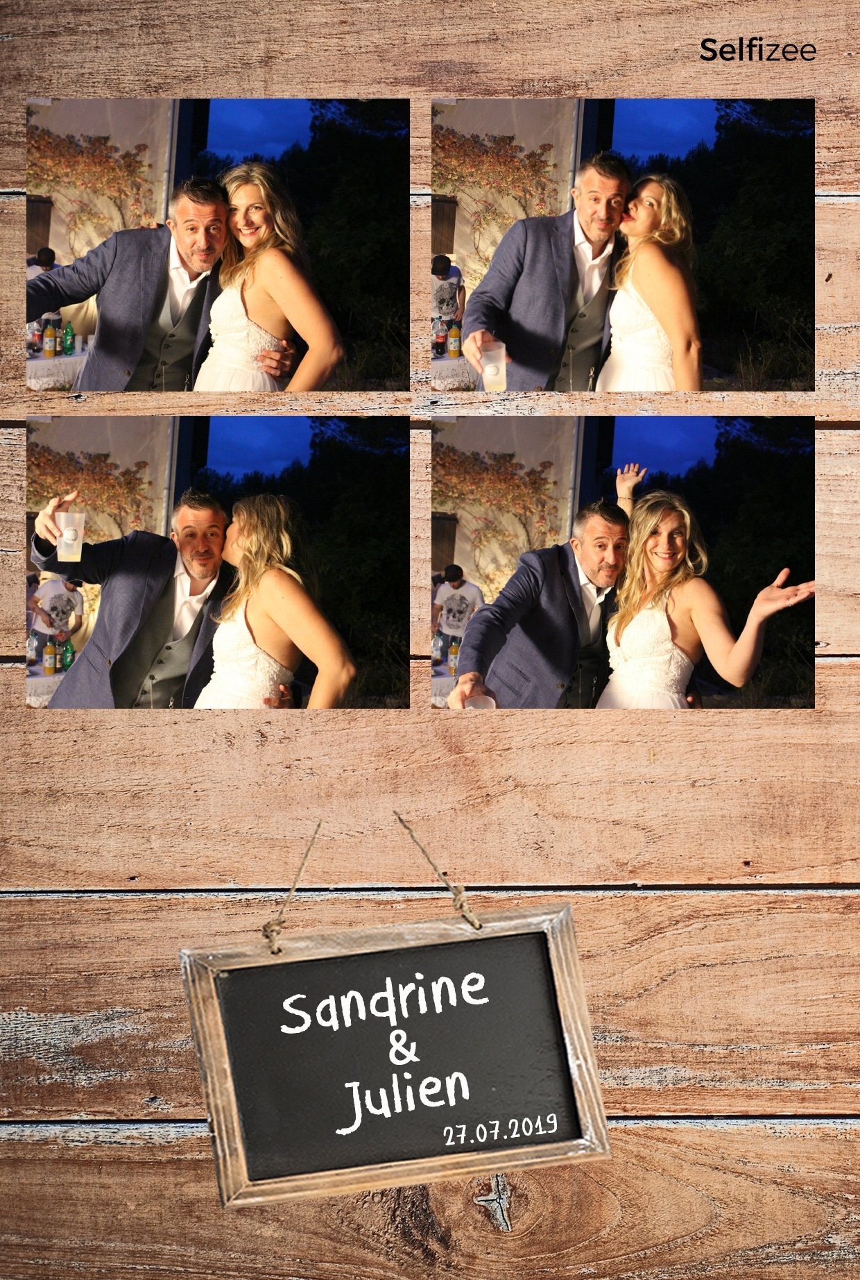 Animation photobooth mariage Marseille - location borne photo mariage Marseille et Bouches du Rhône avec impressions selfies